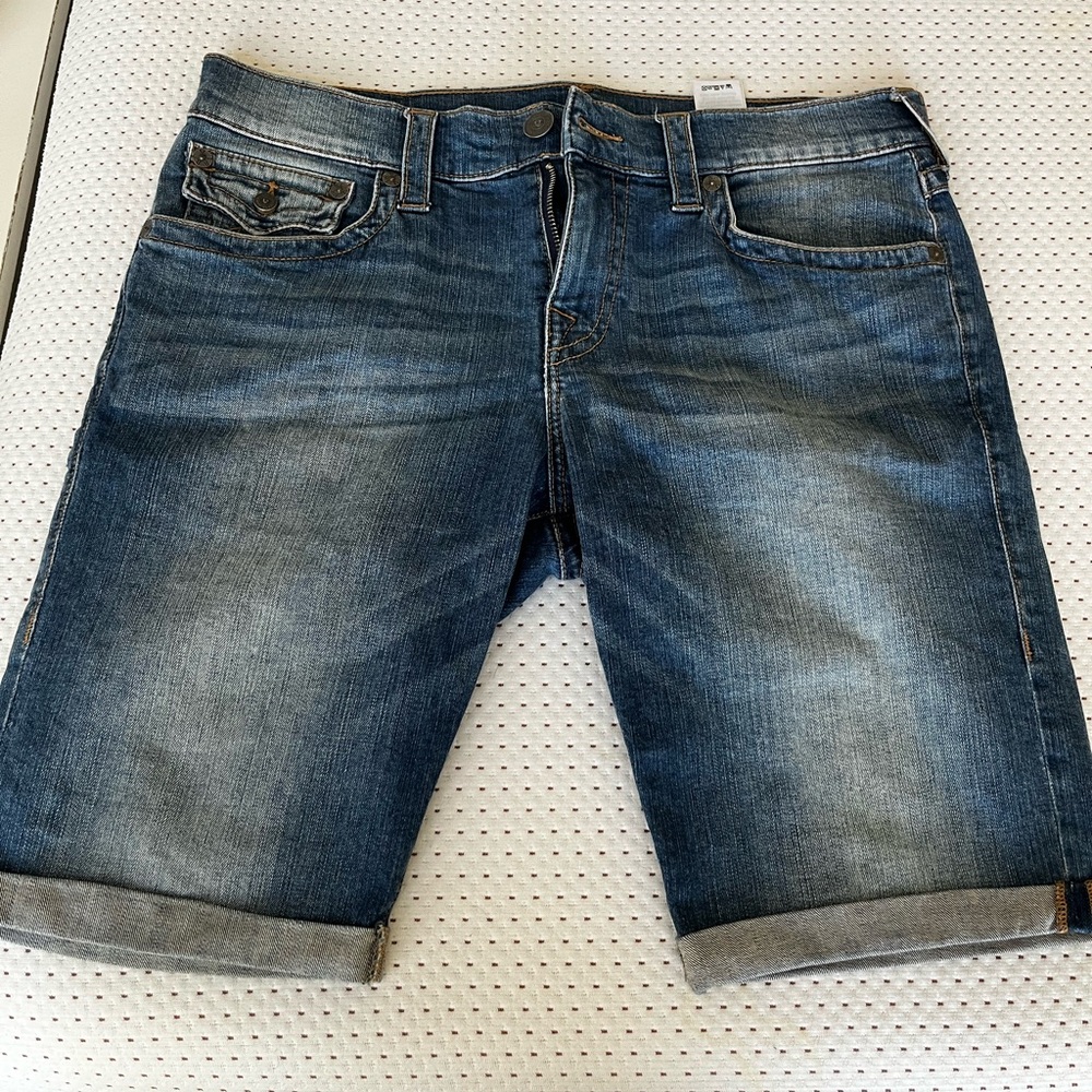True Religion Ricky Men's Blue Denim Shorts